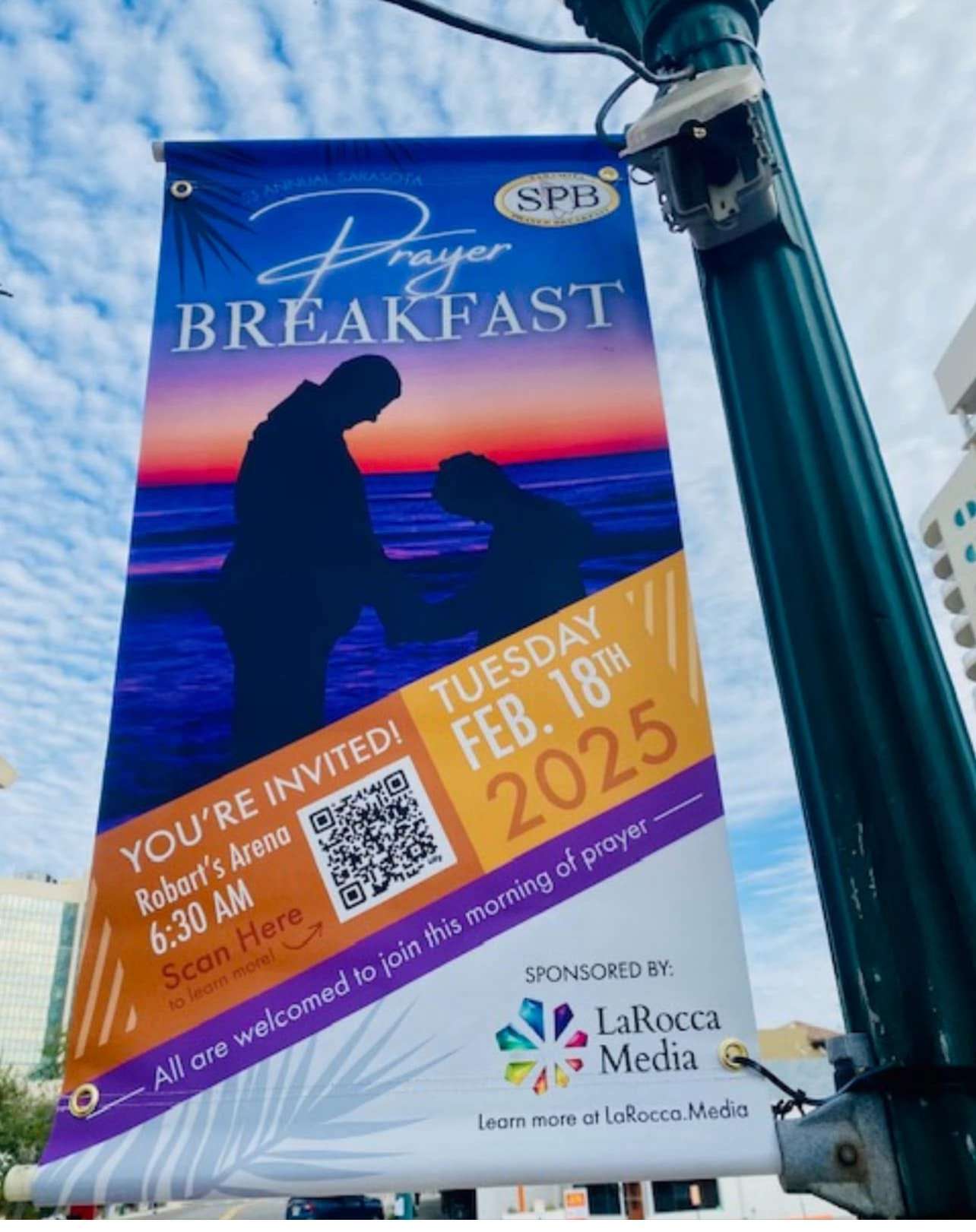 Streetlight pole banner program in downtown Sarasota